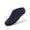 Glerups Wool Open Heel Unisex Slipper / Slip-on Clog - Rubber Sole - Model BR - Purple/Black
