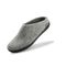 Glerups Wool Open Heel Unisex Slipper / Slip-on Clog - Rubber Sole - Model BR - Grey/Black