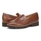 Vionic Kensley Women's Slip On Loafer - Brown Nappa - pair left angle
