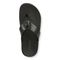 Vionic Wyatt Men's Toe-Post Sport Arch Supportive Sandal - Black Leather - Top