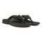 Vionic Wyatt Men's Toe-Post Sport Arch Supportive Sandal - Black Leather - Pair