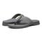 Vionic Wyatt Mens Thong Sandals - Charcoal - pair left angle