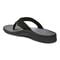 Vionic Wyatt Mens Thong Sandals - Black/Grey - Back angle