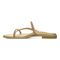 Vionic Prism Womens Slide Sandals - Gold Metallic - Left Side