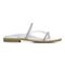 Vionic Prism Womens Slide Sandals - White Leather - Right side