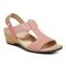 Vionic Kaytie Womens Quarter/Ankle/T-Strap Wedge - Terra Cotta - Angle main