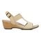 Vionic Kaytie Womens Quarter/Ankle/T-Strap Wedge - Semolina - Right side