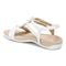 Vionic Mikah Womens Quarter/Ankle/T-Strap Sandals - White - Back angle