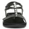 Vionic Mikah Womens Quarter/Ankle/T-Strap Sandals - Black - Front