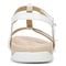 Vionic Mikah Womens Quarter/Ankle/T-Strap Sandals - White - Back