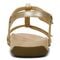 Vionic Mikah Womens Quarter/Ankle/T-Strap Sandals - Gold Metallic - Back