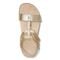 Vionic Mikah Womens Quarter/Ankle/T-Strap Sandals - Gold Metallic - Top