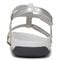 Vionic Mikah Womens Quarter/Ankle/T-Strap Sandals - Silver Metallic - Back