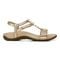 Vionic Mikah Womens Quarter/Ankle/T-Strap Sandals - Gold Metallic - Right side