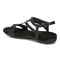 Vionic Mikah Womens Quarter/Ankle/T-Strap Sandals - Black - Back angle