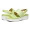 Vionic Karleen Womens Quarter/Ankle/T-Strap Wedge - Pale Lime - pair left angle