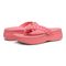 Vionic Kenji Women's Toe-Post Platform Wedge Sandal - Shell Pink - pair left angle