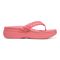 Vionic Kenji Women's Toe-Post Platform Wedge Sandal - Shell Pink - Right side