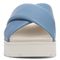 Vionic Vesta Women's Slide Comfort Sandals - Blue Shadow - Front