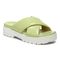 Vionic Vesta Womens Slide Sandals - Pale Lime - Angle main