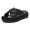 Vionic Vesta Womens Slide Sandals - Black - Left angle