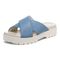 Vionic Vesta Women's Slide Comfort Sandals - Blue Shadow - Left angle