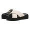 Vionic Vesta Women's Slide Comfort Sandals - Cream - pair left angle