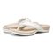 Vionic Layne Womens Thong Sandals - Cream Woven - pair left angle