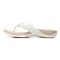 Vionic Layne Womens Thong Sandals - Cream Woven - Left Side