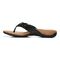 Vionic Layne Womens Thong Sandals - Black Woven - Left Side