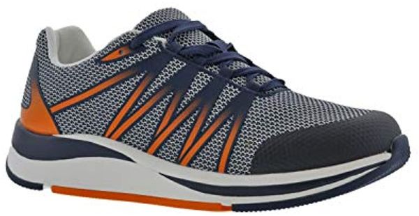 Drew Player - Men's - Navy/Orange Mesh Combo - Angle