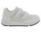 Drew Contest Mens Hook and Loop Slip Resistant Athletic Shoe -  White Combo