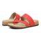 Vionic Marvina Womens Thong Sandals - Poppy - pair left angle