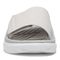Vionic Rejuvenate Unisex Slide Recovery Sandals - White/vapor - Front