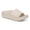 Vionic Rejuvenate Unisex Slide Recovery Sandals - Cream - Angle main