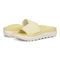 Vionic Rejuvenate Unisex Slide Recovery Sandals - Yellow Pear - pair left angle
