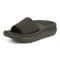 Vionic Rejuvenate Unisex Slide Recovery Sandals - Dark Khaki - Left angle