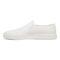 Vionic Groove Women's Slip On Casual Canvas Comfort Shoe - White Canvas - Left Side