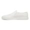 Vionic Groove Women's Slip On Casual Canvas Comfort Shoe - White Canvas - Left Side