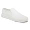 Vionic Groove Women's Slip On Casual Canvas Comfort Shoe - White Canvas - Angle main