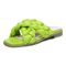 Vionic Kalina Womens Slide Sandals - Lime - Left angle