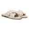 Vionic Kalina Women's Slide Braided Sandals - Cream - Pair
