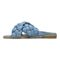 Vionic Kalina Women's Slide Braided Sandals - Blue Shadow - Left Side