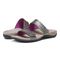 Vionic Nakia Womens Slide Sandals - Pewter - pair left angle