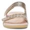 Vionic Nakia Womens Slide Sandals - Gold - Front