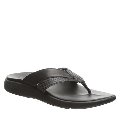 Strole Bliss - Women's Supportive Healthy Walking Sandal Strole- 001 - Black - Profile View