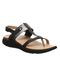 Strole Breeze - Women's Supportive Healthy Walking Sandal Strole- 001 - Black - Profile View