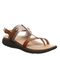 Strole Breeze - Women's Supportive Healthy Walking Sandal Strole- 260 - Tan - Profile View