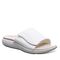 Strole Relaxin - Women's Supportive Adjustable Slide Strole- 010 - White - Profile View
