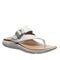 Strole Promenade - Women's Supportive Healthy Walking Sandal Strole- 010 - White - Profile View